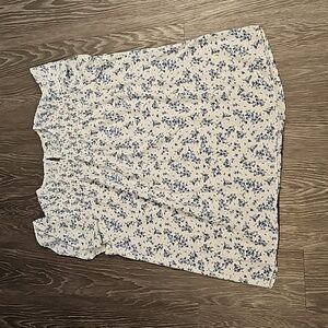 41 Hawthorn Blue Floral Blouse